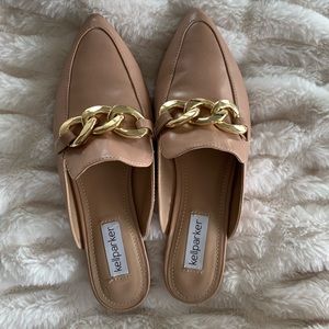Kellparker Tan Leather Mules